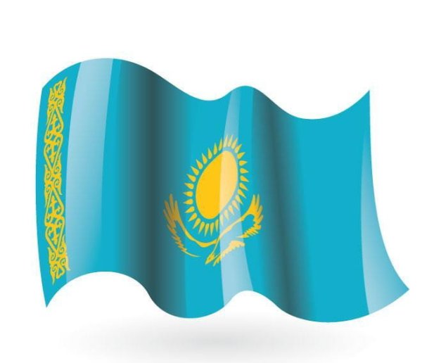 Векток флага Казахстана