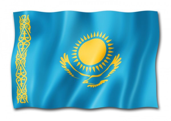 Флаг Казахстана смайлик