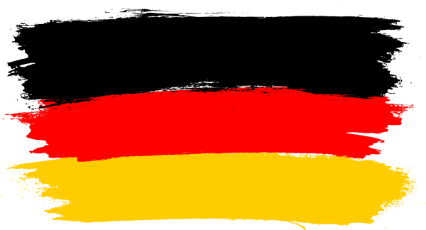 Германский флаг белый фон