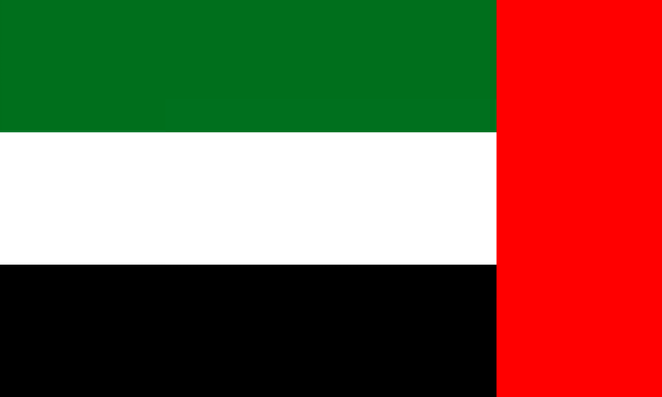 Флаг арабских Эмиратов Дубай