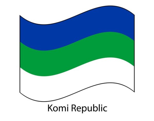 Флаг Республики Коми для детей