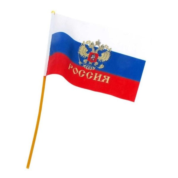 Российский флаг на прозрачном фоне