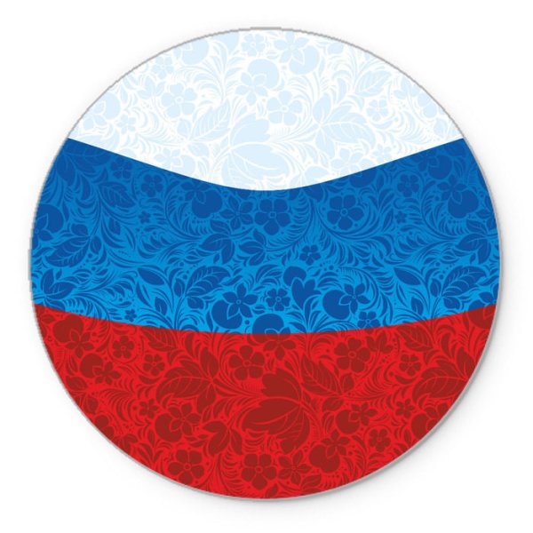 Флажок России круглый