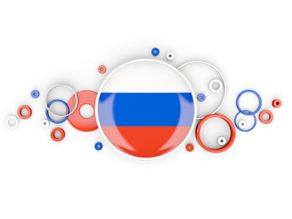 Флаг России круглый