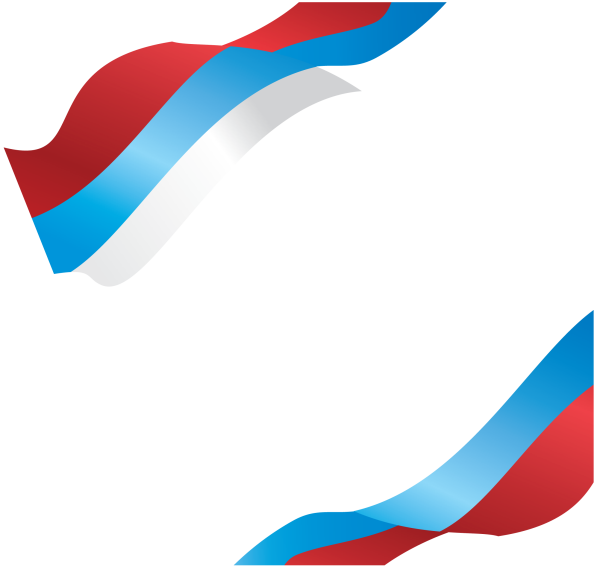 Флаг России лента сбоку