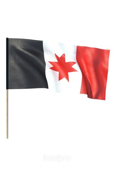 Флаг Удмуртии на флагштоке