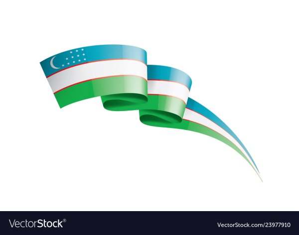 Флаг Узбекистана вектор