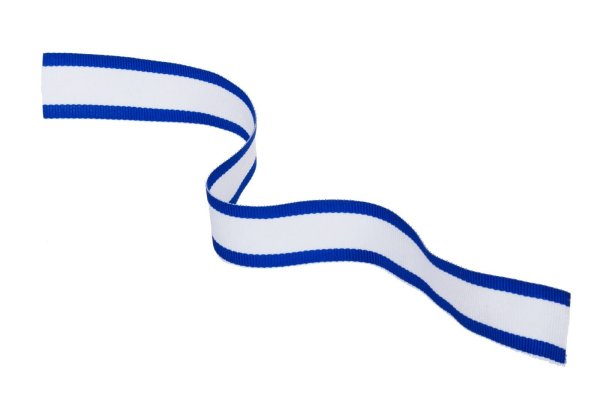 Бело голубая ленточка