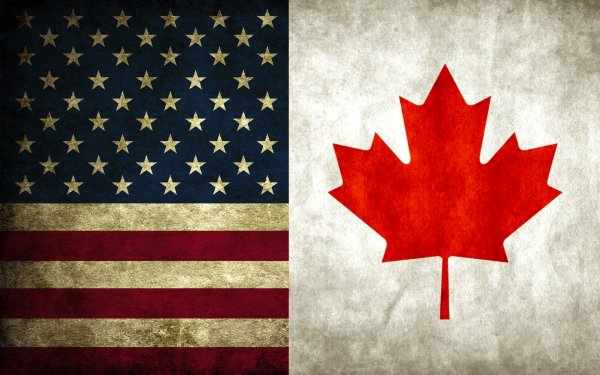 Красивый флаг Канады