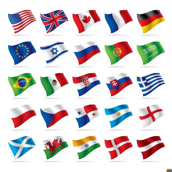 Флаги разных форм