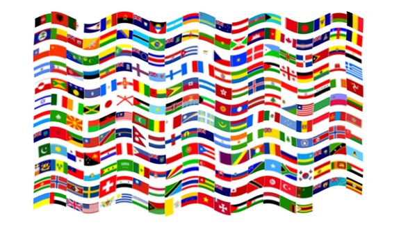 Лента из флагов стран