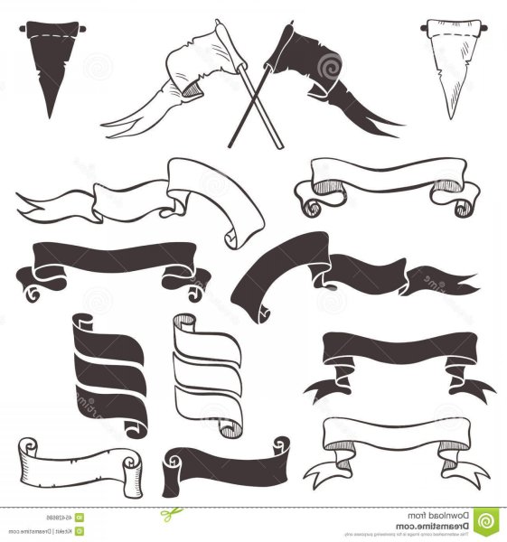 Флажок лента вектор