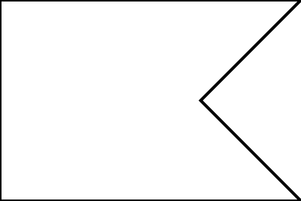 Флажок без палочки