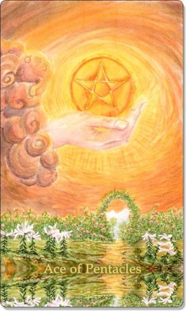 Туз пентаклей Таро