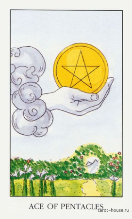 Туз пентаклей Таро Уэйта