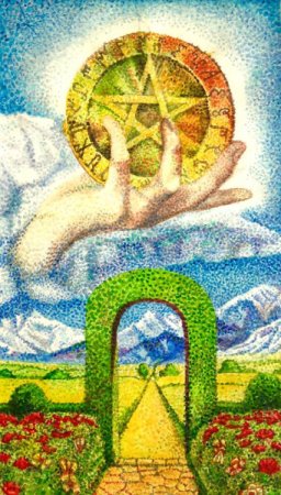 Аркан Таро туз пентаклей