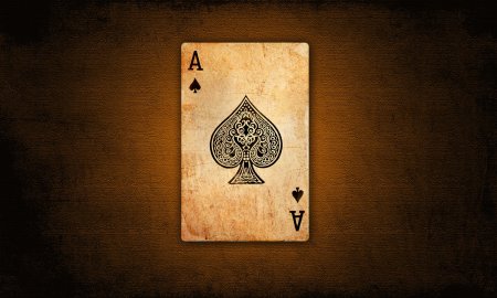 Черная карта туз пик