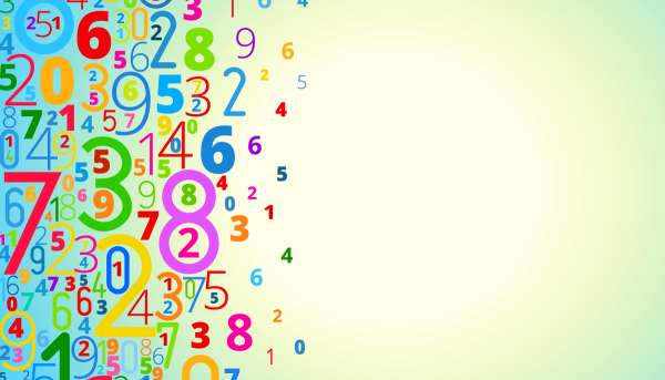 Фон с цифрами и буквами