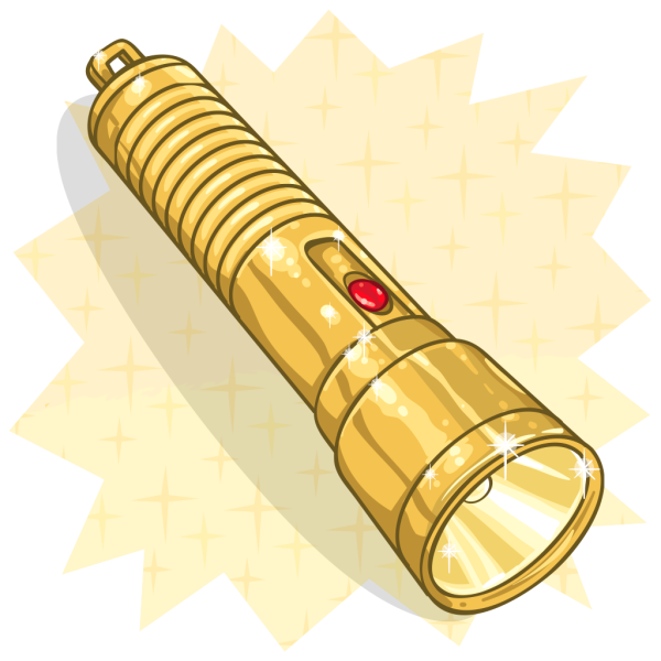 Фонарик на прозрачном фоне