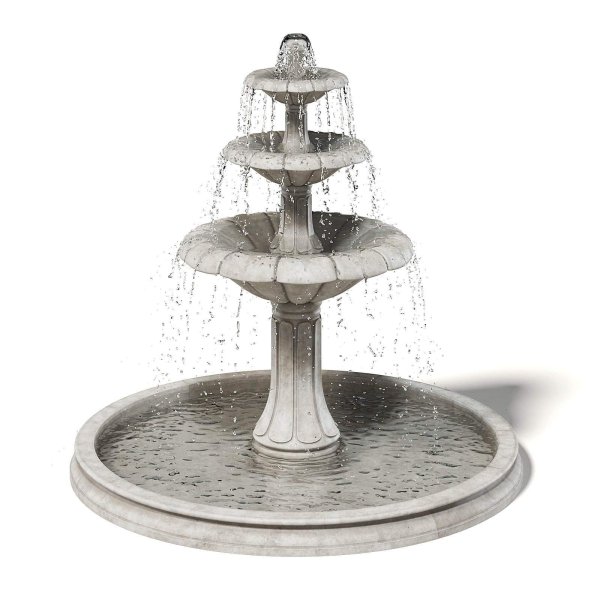 Фонтан 3d model архикад