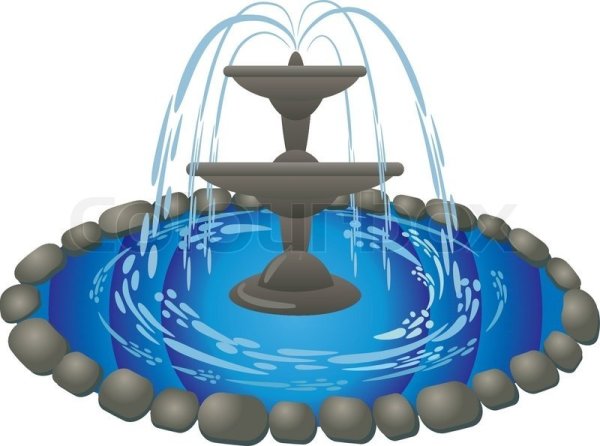 Фонтан мультяшный