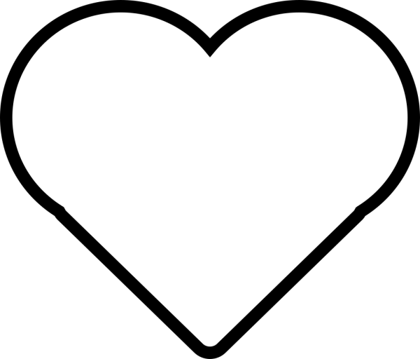 Сердце трафарет