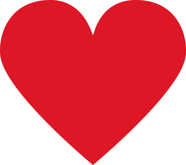 Красное сердечко