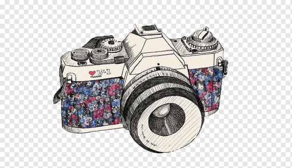 Фотоаппарат на прозрачном фоне для фотошопа