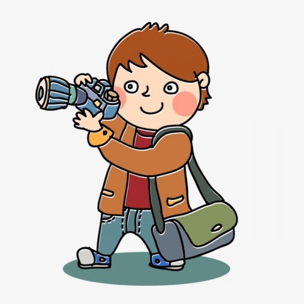 Мальчик фотографирует