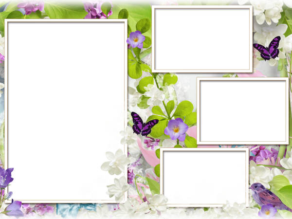 Коллаж из рамок для фотографий