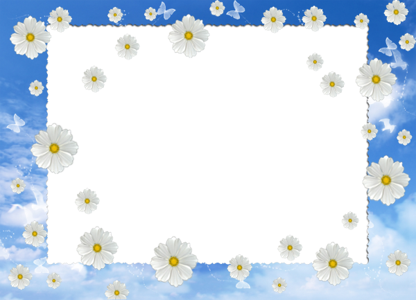 Рамка из ромашек