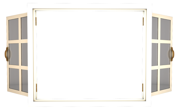 Открытое окно на прозрачном фоне