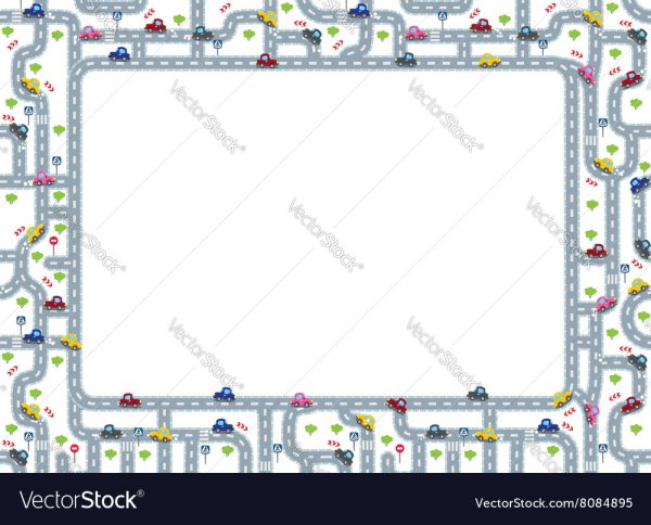 Рамка с дорожными знаками для детей