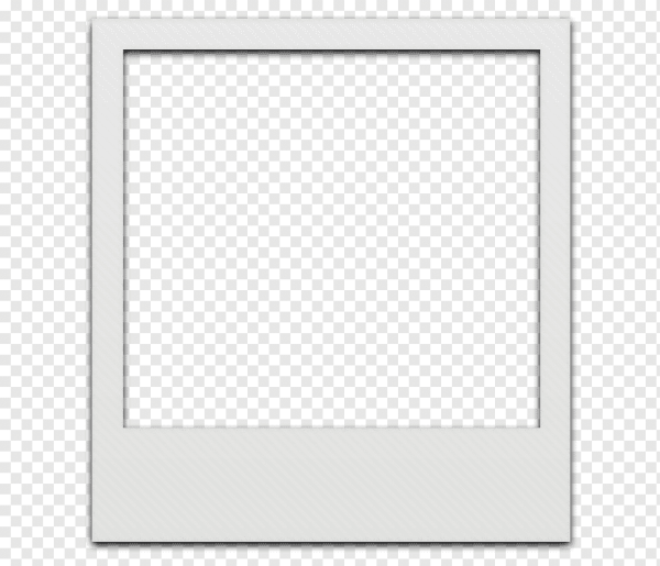 Полароидная рамка на прозрачном фоне