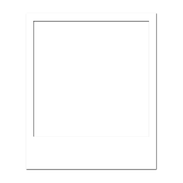 Белая рамка полароид для фотошопа