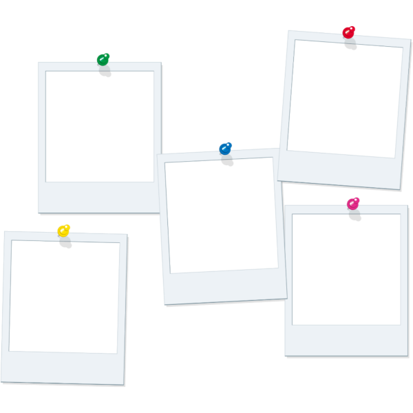 Рамка полароид с кнопкой