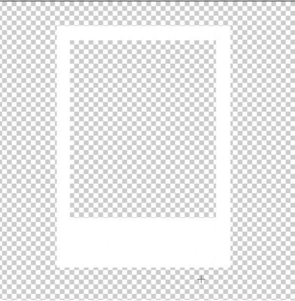 Полароидная рамка на прозрачном фоне