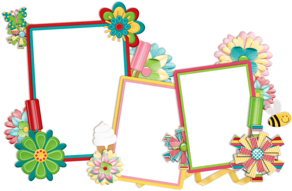 Детские фоторамки на прозрачном фоне