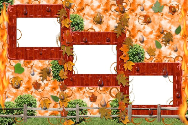 Фон с рамкой для коллажа