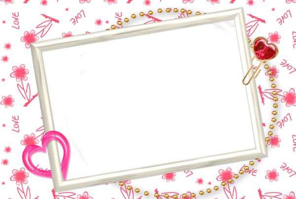 Романтичная рамка для фотошопа