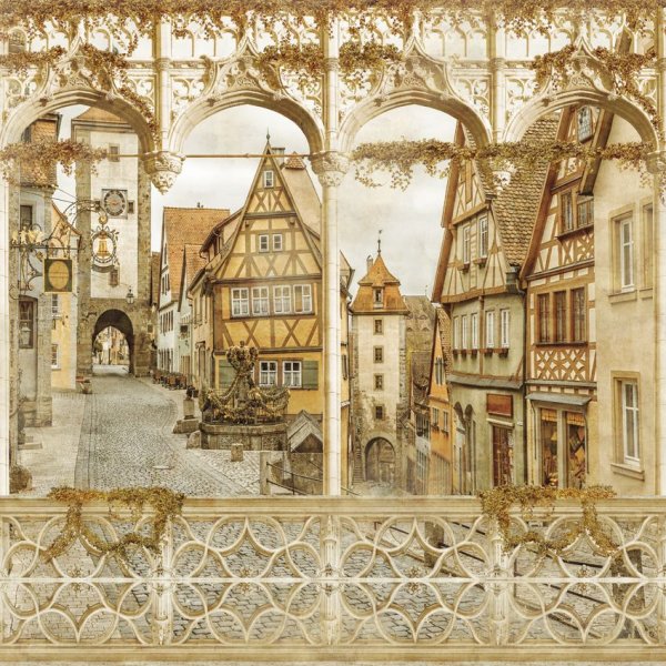 Ротенбург Таубер гравюра