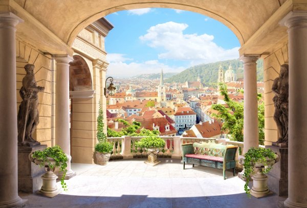 Фреска вид с балкона