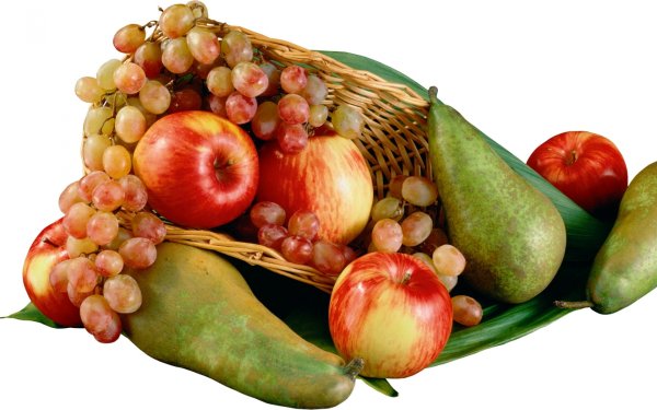 Фрукты на прозрачном фоне
