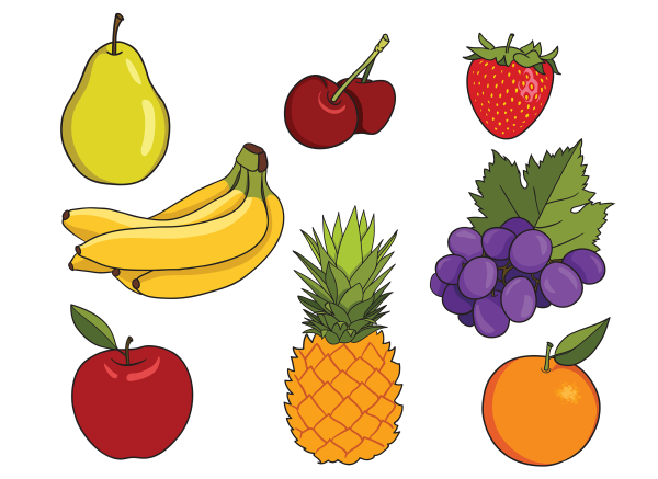 Нарисовать фрукты