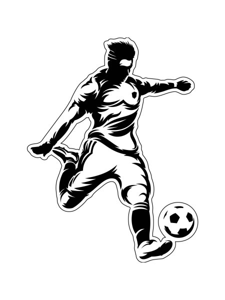 Силуэт футболиста