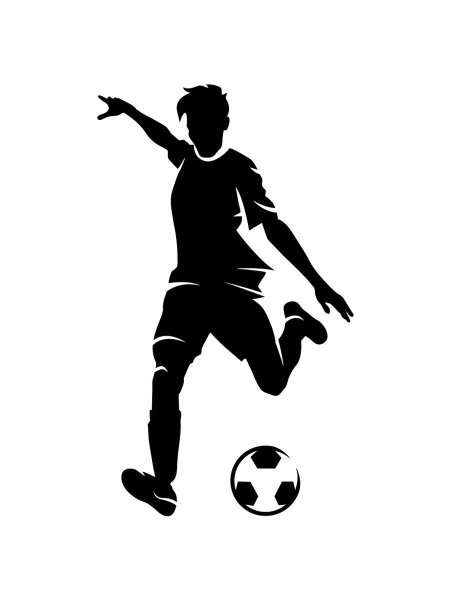 Силуэт футболиста