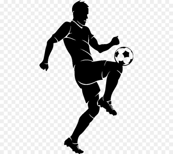Трафарет футболиста