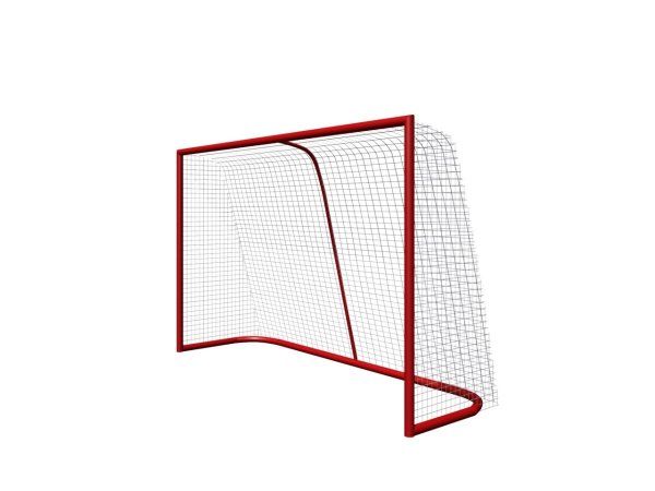 Ворота хоккейные сбоку вектор