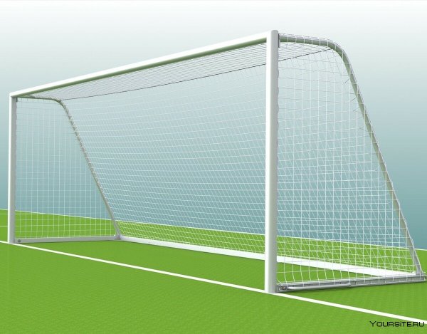 Футбольные ворота сзади