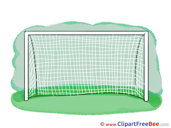 Ворота футбольные Графика сбоку